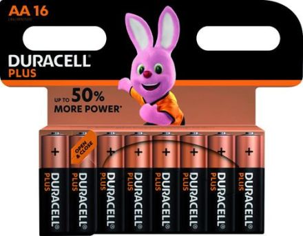 Hückmann 147285 1.5V Mignon AA Plus BL Duracell (PK=16) battery