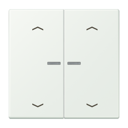 Jung LC102KO5P210 rocker with light guide, with arrow symbols for 2-way button, LS series, outremer gris