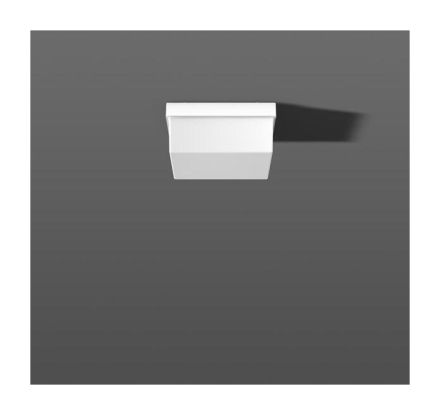 RZB 22146.002 Square A60 75W E27 225x225x110 wall / ceiling light
