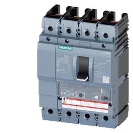 Siemens 3VA6210-8HL41-0AA0 circuit breaker MCCB UL BG250 100A 4P 150KA ETU3 LI