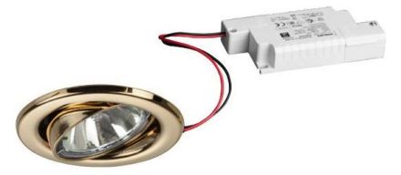 Brumberg 39180053 230V AC 6W 3000K gold LED recessed ceiling spotlight