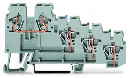 Wago 270-570 4-wire grey initiator terminal