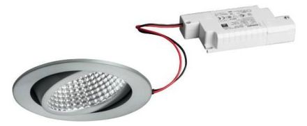 Brumberg 39395254 230V AC 12W 4000K alu matt LED recessed ceiling spotlight
