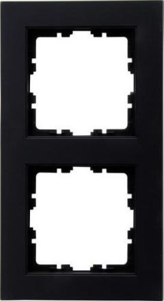 Kopp 402650007 HK07 2-way black matt cover frame