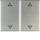Berker 14357204 Rocker switch with imprint symbol arrows stainless steel Berker K.5