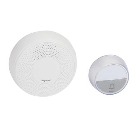 Legrand 094252 wireless gong set comfort button & gong 15 melodies