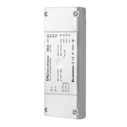 LUNATONE 89453855-500 DALI LED dimming actuator CC DT6 DE | 4-fold, 500 mA