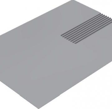 Schletter Solar 109017-010 shingle for Rapid2+ Slate125 sheet metal replacement tile