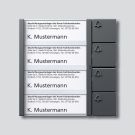 Siedle TM 612-4 DG button module in dark grey mica