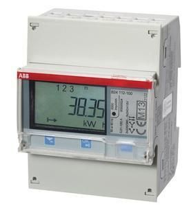 ABB Stotz-Kontakt B24 112-100 , B24 112-100 transformer meter, RS485 steel, 3 phases, transformer connection 6A , 2CMA100178R1000