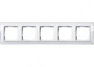 Gira 0215723 5-way cover frame for pure white Gira Event Clear White