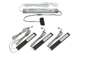 L&S BRIGHT-3.20 Bright II set of 3 black-matt, Black