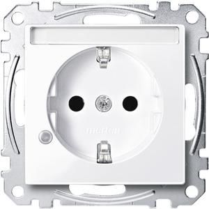 MERTEN MEG2303-0325 SCHUKO socket active white glossy