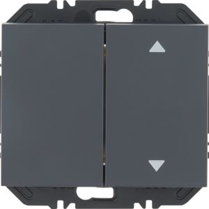BERKER 24127306 EnOcean pushbutton sensor K.1/K.5 | 2-fold, 1x arrows | anthracite matt