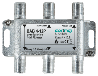 Axing BAB4-12P 4-way branch, 12dB, 5-1218