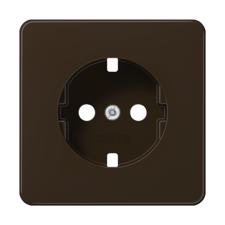 Jung CD1520BFPLBR cover for SCHUKO® sockets, thermoplastic, CD series, brown