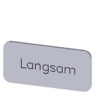 Siemens 3SU1900-0AC81-0AN0 labeling plate 12.5x27 Slow