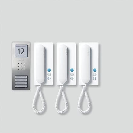 Siedle 210008740-00 SET CA 812-3 E/W Comp. stainless steel/white 3WE intercom set