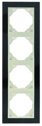 EFAPEL FOUR-GANG FRAME GRANITE/PEARL