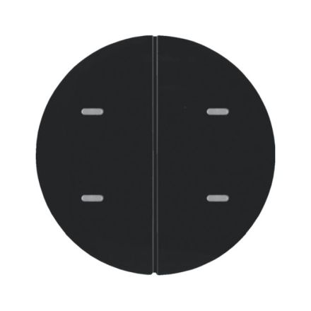 BERKER 80162865 KNX push button sensor R.1/R.3 | 2-way, comfort | glossy black
