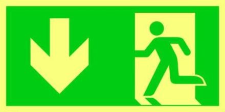 PROTEC.class 05104010 PRZFPG straight foil rescue sign