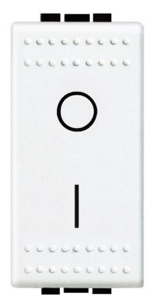 Bticino N4002N switch 2-p SK 1mod white, (white)