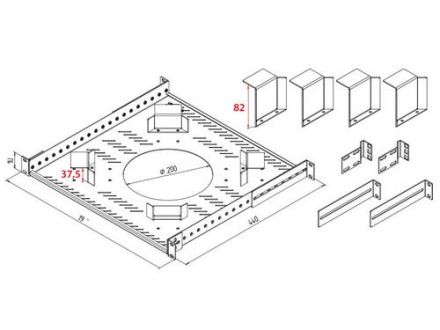 Triton RAC-VP-R01-A1 19Z Cable Reserve Bracket 1U