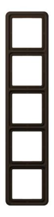 Jung CD585WUBR frame 5-way, vertical and horizontal mounting, thermoplastic, CD 500, brown