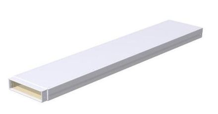 Wichmann IF1260100w Instafix Straight 1000x260x100mm pure white fire protection duct
