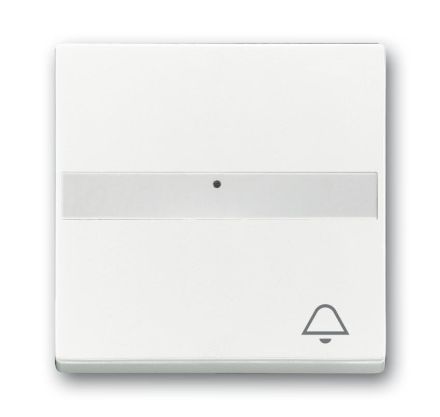 Busch-Jaeger 1764 NLI/KI-84 rocker switch, with label field studio white