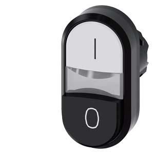 Siemens 3SU1001-3BB61-0AK0 double push button illuminated 22mm round