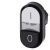 Siemens 3SU1001-3BB61-0AK0 double push button illuminated 22mm round