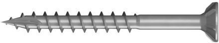 Reisser 009221V138-0350354-1 RETINOX 2 chipboard screw, flat countersunk head, PZ, partial thread, CE, 3.5 x 35, stainless steel A2, brushed, pass., 1x sliding, packed in 200 pieces