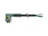 Murrelektronik 7000-12421-6340200 M12 female threaded LED free cable end 2m connector