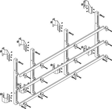 ABN deep 185mm with CU 30x10mm 3-pole 150mm busbar module (MTSC55963)