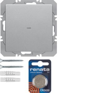 BERKER 85655224 KNX RF wall transmitter flat Q.1/Q.3 | 1-fold | aluminum
