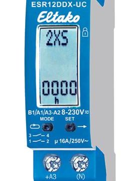 Eltako 21200302 impulse switching relay ESR12DDX-UC 1+1 make contact 2000W