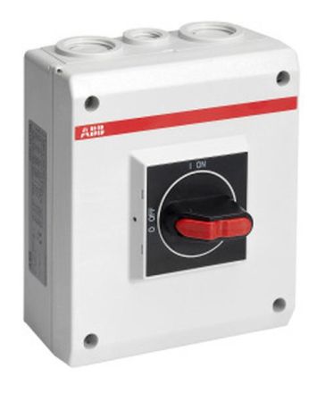 ABB Stotz-Kontakt OTE16T6M, EMC safety switch 6-pole 7.5 kW 400V with black handle, 1SCA022613R8980