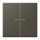 Jung LC995KO5241 rocker switch 2-way with light guide, LS series, ombre naturelle 31 ( LC32140 )