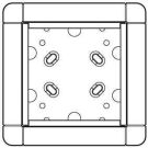 Ritto 1883150 surface-mounted frame 1 module slot, grey-brown