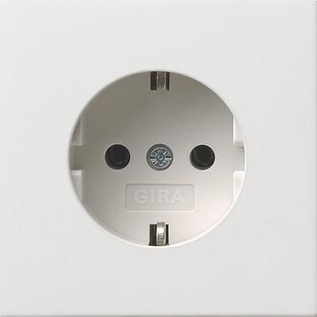 Gira 0188112 SCHUKO socket surface switch pure white