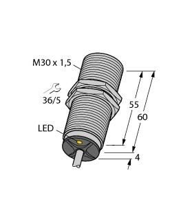 Turck 1636100 BI10U-M30-AP6X inductive sensor