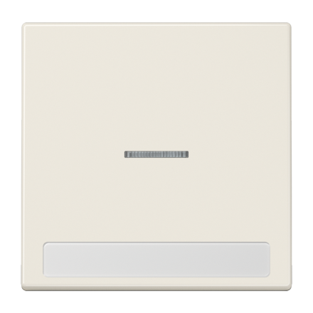 Jung LS990NAKO5 rocker switch 1-way with light guide, with label field, Duroplast, LS series, white