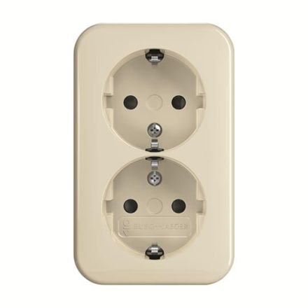 Busch-Jaeger 2TKA00003935 202 EAPB/11 EBS double socket SCHUKO