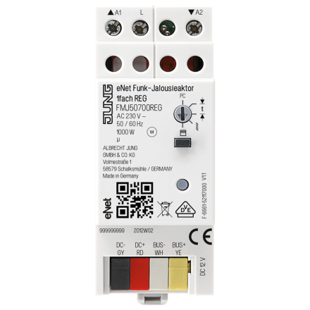 JUNG FMJ50700REG wireless blind actuator | 1-fold, REG
