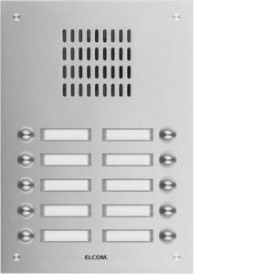 Elcom 1110181 flush-mounted door station TVG-10/2 stainless steel