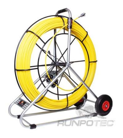 Runpotec 10093 fibreglass rod 11mm 120m incl. steel reel
