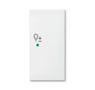 Busch-Jaeger 6234-22-914 Rocker switch, 2-way right, with symbol 'Dimmer' alpine white