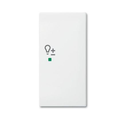 Busch-Jaeger 6234-22-914 Rocker switch, 2-way right, with symbol 'Dimmer' alpine white