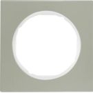 Berker 10112214 frame stainless steel/polar white Berker R.3